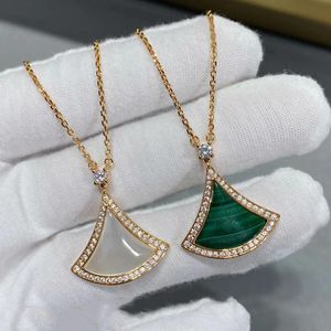 Kettingen top 2022 Nieuwe sterling zilver 925 rok ketting pauw groen ketting dames voortreffelijk temperament sieraden valentijnsdag cadeau