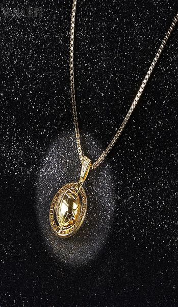 Colliers Vanaxin Vintage Antique Globe Carte Hip Hop Pendentif Collier Chaîne Bijoux Charme Cadeau 24quotchain1028875