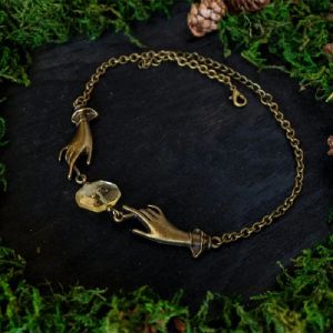 Colliers Chain de tour de tour de tour de tour de cou collier Bijoux de bronze magique Handles de bronze jaune Druzy Citrine Stone Fashion Femme Femmes Gift Pendante Déclaration de pendentif