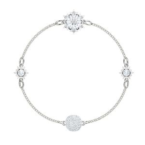 Neckless For Woman Swarovskis Sieraden Matching Edition Beautiful Snowflake Invisible Magnetic Buckle Bracelet Dames Swallows Swalken Element Crystal Bracelet