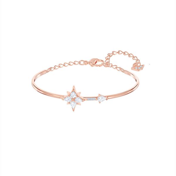 Sans cou pour la femme Swarovskis Bijoux apparié octogonal étoile Bracelet Femelle Swallow Element Crystal Star Bracelet Femme