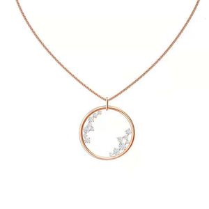 Sans cou pour la femme Swarovskis Jewelry Shijia High Edition Circle Star Embellissement Collier Womens Swarovski Element Crystal Crow Collar Collar