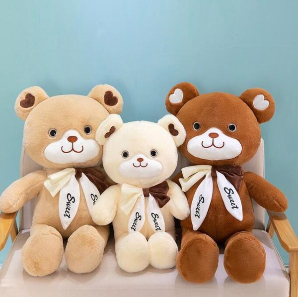 Corbata amor oso muñeca pareja oso almohada oso de peluche juguete graduación regalo al por mayor