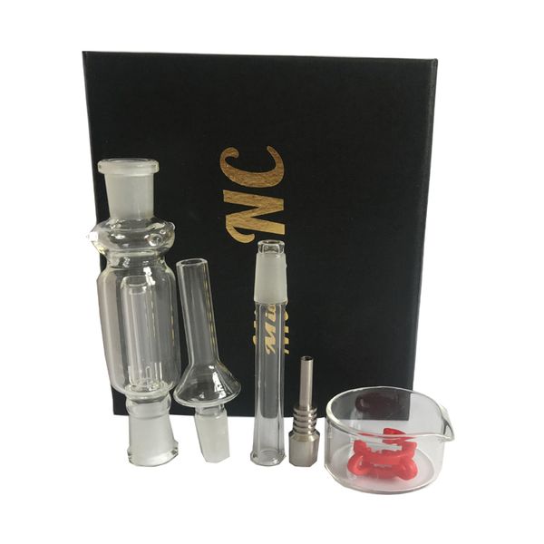 Kit de collecteur de nectar 10 mm tubes en verre Happywater avec tuyaux de fumer à ongles matel Boîte noire rouge en stock