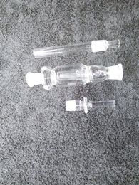Nectar Collector Glass Kit avec Titanium et Quartz Nail Dabber Dish 14mm 18mm Pipe à eau en verre Nectar Collector 14mm Tatinium