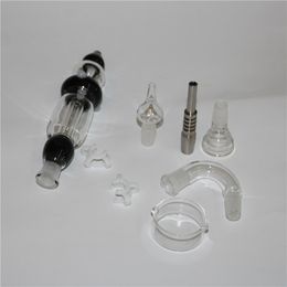 Kit nettare fumante Tubo happywater da 14 mm con pipa in vetro per unghie in titanio