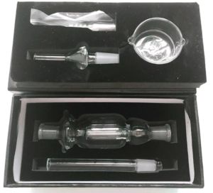 Nectar Collector Kit Glazen Nectar Collectar Tips met Titanium en Nail Dabber Dish Domeless Joint 14mm 18mm