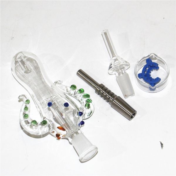 Bâton Narguilé Nectar Bong Kit Fumer Tuyaux D'eau Filtre Pointe Testeur Tube Mini Dab Rig Tuyau De Paille Clou