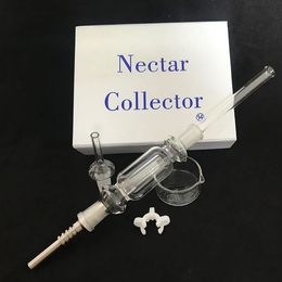 Juego de colector de néctar, kit de vidrio para pipa de agua de 14 mm y 18 mm con clip Keck, pipas de vidrio, accesorios para fumar