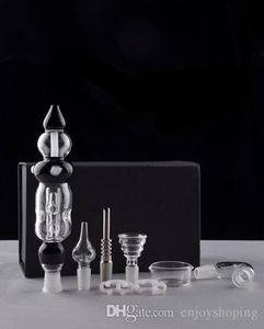 Glazen Bong Accessoires Set 3.0 Bijgewerkte Bong Pijp Met titanium nagel bongs waterpijpen recycler booreilanden unieke bongs