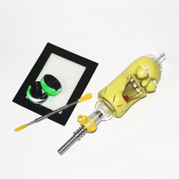 Nectar Vaporizer Kit Hookahs met Titanium Quartz Tip Mini Water Pipe Oil Rig vs Glass Bong Siliconenolie Containers