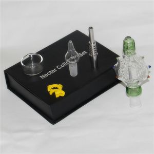 Nectar Dab Stro Set met koepelloze Tai Nail 10mm 14mm 18mm roken nectar waterleidingen recycler booreilanden mini glazen bong