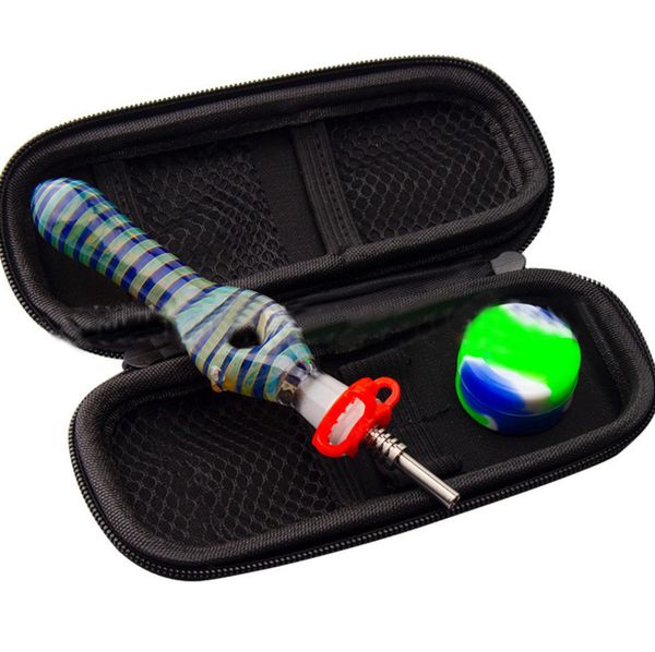 Nector Collector pour Fumer Verre NC kit avec 10mm Quartz Pointes Keck Clip Narguilés Silicone Conteneur Récupérateur En Gros