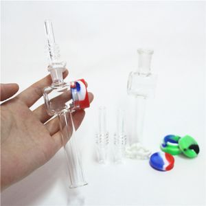 Hookahs Hand Pipe Kits 10mm 14mm Punta de vidrio Mini Kit Tubo de humo con Micro Glasss Pipes Dab Straw Oil Rigs