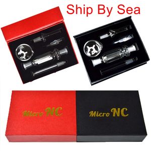 Mini Small Nector Collector Kit Micro NC Kits Hookahs 10mm Verbinding met Titanium Nail Glass Tip Dabber Reclaim Strobak Schip over zee