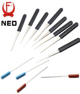 NED haute qualité 12 pièces outil de sélection pliable clé cassée supprimer outil de serrurier automatique ensemble d'extraction de clé poignée de matériel de verrouillage outils de bricolage9449018