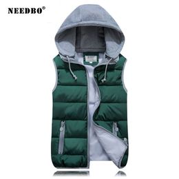 NEEDBO, chaleco para mujer, chaquetas, prendas de vestir exteriores de invierno, Tops de talla grande, chaqueta sin mangas para mujer, chaleco femenino de otoño, chaleco cálido a prueba de viento 211008