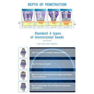 Needle Cartridge Tips for 2 In 1 Morpheus 8 professional Radio Frequency Gold Micro Needle Skin Lifting And Tightening Anti-Aging Acne Removal RF microneedle Machine