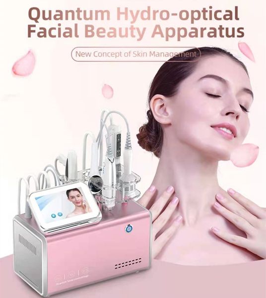 Injecteur sans aiguille Mésothérapie Équipement de beauté multifonctionnel Hydratant RFVacumm Lifting du visage Marteau froid EMS Clip Machine de massage avec approbation CE