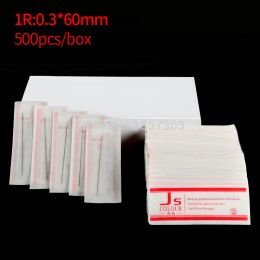 Naalden Gratis Verzending 500 Stuks/doos Tattoo 1R Naalden Voor Permanente Wenkbrauw en Lip Munsu Make-Up Machine 0.3mm * 60mm