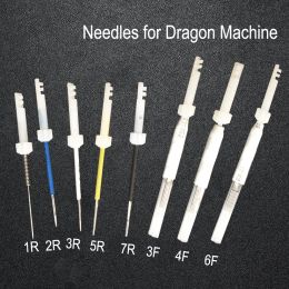 Aiguilles 50pcs/100 pièces 1R/2R/3R/5R/7R/3F/4F/6F aiguilles de tatouage pour maquillage Permanent sourcils et lèvres conceptions Taiwan Dragon Machine