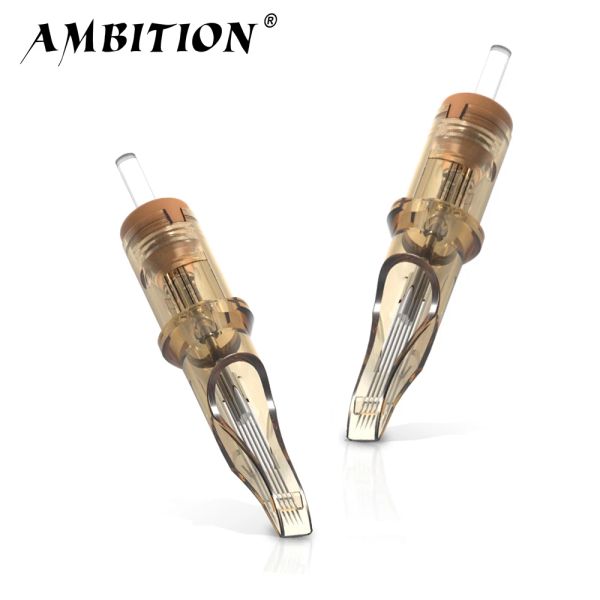 Agujas Ambition Premium Cartucho de tatuaje Aguja RM Round Magnum 20 unids/lote Desechable Esterilizado para Máquina de Tatuaje y Maquillaje Permanente