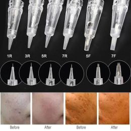 Aiguilles Cartouche à baïonnette 1D 1R 2R 3R 3F 5R 5F 7R 7F pour dispositif de micropigmentation, maquillage Permanent, stylo de tatouage pour sourcils et lèvres, 50 pièces