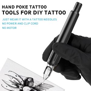 Aiguilles EZ Hand Poke Stick Tattoo Kit Supply Tattoo Tattoo Cartouche Aigneles et outils à main les accessoires de kit de tatouage