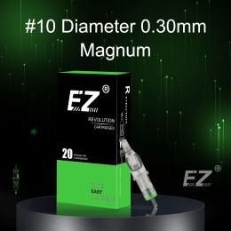 Aigules EZ Revolution Cartridge Tattoo Needles # 10 0,30 mm Magnum (M1) pour les machines de tatouage système et les poignées de tatouage alimentaire 20 PC / Box