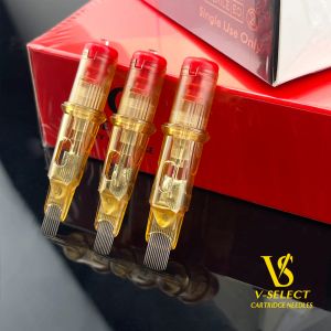 Naalden Ez Vselect Tattoo Cartridge Naalden #12 0.35mm Gebogen Magnum Ronde Magnum Steriele Tattoo Naalden 20 stks/doos