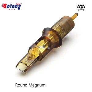 Naalden SOLONG 20pcs/RM Tattoo Naalden Revolution Cartridge Bugpin Ronde Magnum Shader #10 #12 (0.35mm naald)