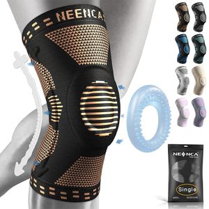 NEENCA Copper Knee Brace Knee Support with Patella Gel Pad Side Stabilizers for Knee Pain Sport Arthritis ACL Joint Pain Relief 240223
