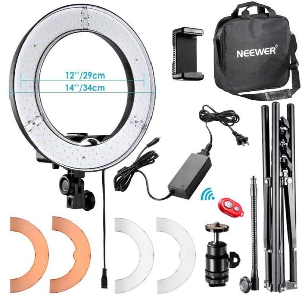 Neewer 14 pouces externes LED LED LUMINE SELIE SELTIE PHINE LAMIN LAMN LAGN AVEC LET SUPPORT DE LUMIÈRE pour le maquillage YouTube pour le téléphone C1002067065