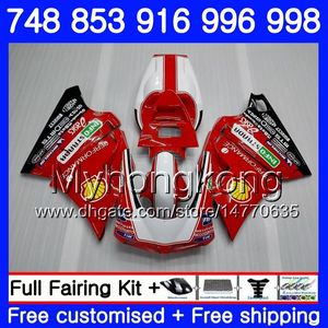 Kit Pour DUCATI 748 853 916 996 998 S R 94 95 96 97 98 327HM.0 748S 853S 916R 996R 998S 748R 1994 1995 1996 1997 1998 Carénage Usine rouge chaud