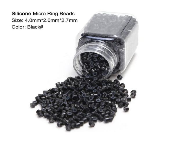 Neisti nuevo 5 colores 4mm silicona micro anillo cuentas extensiones de cabello herramientas anillo enlaces tubos 4mm27mm para extensiones de cabello de plumas rápido 7504316