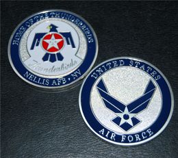Gratis verzending, Nellis Air Force Base Home of the Thunderbirds 1.75 "Challenge Coin