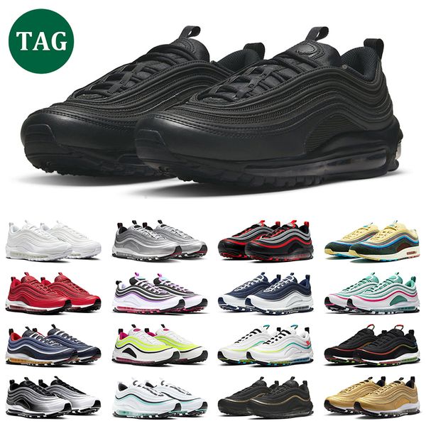 97 Nem 2019 Mode Hommes Femmes Chaussures de course chaude Throwback Future NEON SEOUL Japon Iredescent Hommes formateurs baskets de sport chaussures taille 36-45