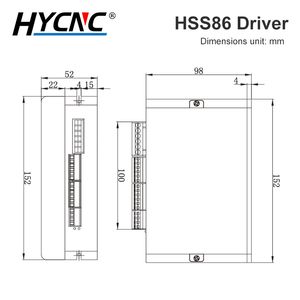 NEMA 34 Moteur pas à pas en boucle fermée 12N 8N 4N 6A + HYBIRD CODER, 2 phases HSS86 Hybrid Servo Drive 8A CNC Controller Kit