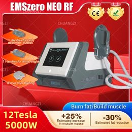 Neo DLS-EMSLIM 12 Tesla 5000W Machine de sculpture Ascenseur arrière EMSZero Stimulateur musculaire Body Shaping Equipment Massage