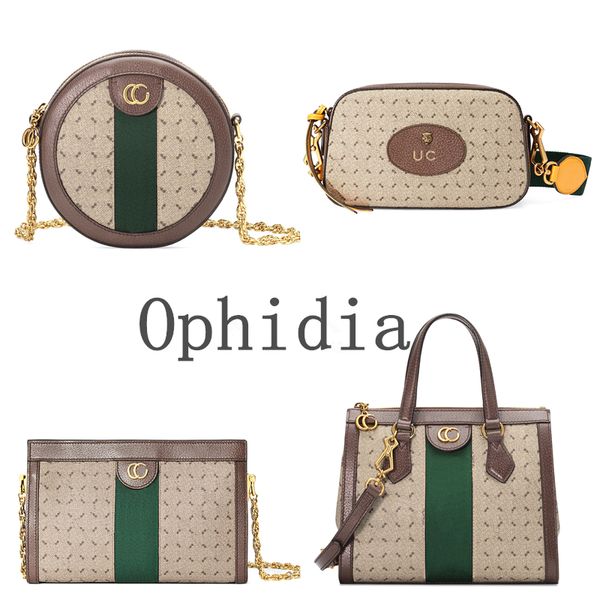 10a Diseñador Ophidia Neo Messenger Bag Luxurys Tote Tiger Head Camera Bolsas de hombro para mujer para hombre Bolso de mano redondo Lady Cadena Crossbody Pochette Viaje Bolsas de embrague Regalo