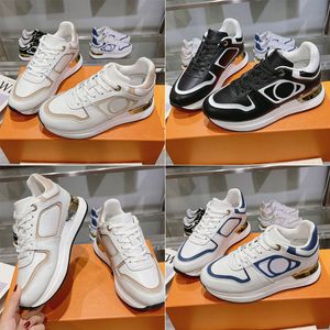 Neo Run Away Sneakers 1ACGM beroemde designer dames update sneaker terug goudkleurige spoiler wigvormige buitenzool Verborgen voetbed Platformschoenen