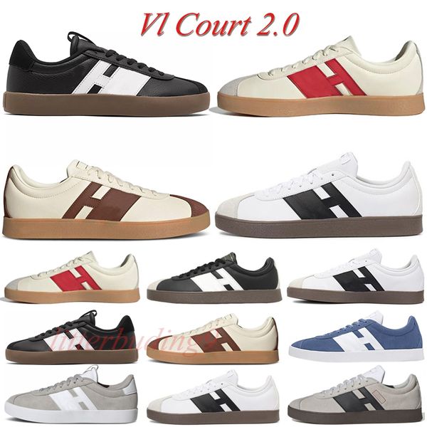 Neo VL Court 2.0 Chaussure de course Chaussures de sport avec boîte Femmes Hommes Beige Rouge Core noir bleu sneaker mode Designer plat Baskets de course