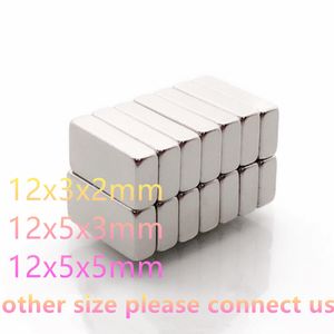 Neodymium -magneten 5/10/20/50 pcs 10x8x2.5,15x8x3,20x8x5mm Blokmagneten N35 Krachtige Ndfeb Magneet Cuboid -vorm Permanent imanes
