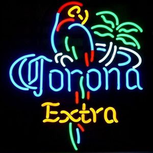 Neon Light Signs LED sign Corona birdd LIGHT Neon Beer Signs Bar Sign Real Glass Neon Light Beer Sign251i