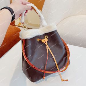 NEONOE Designer Bucket Bag Handtassen Dames Luxe lederen schoudertas Crossbody tas draagtassen