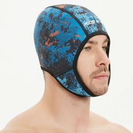 Neoprene 2 mm engrosar la playa de invierno de verano Buceo de buceo Sombreros de protección de la oreja para el hombre 240403