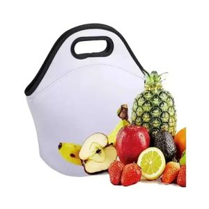 Neoprene Bag reutilizable Sublimación en blanco aislamiento Durable Durable Impermeable Almorzable Bolsas de picnic de picnic Caja de carcasa con bolsos de caja con cremallera G0906 S