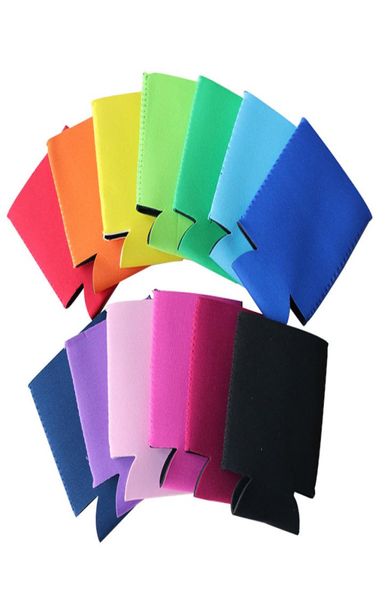 Neoprene Beer CAN MANEAS COLORITOR BEVERACIÓN DE LA BEVERACIÓN COLEPLADOR Protección plegable Slim Can Bottle Bottle Koozies Cups CUBERA 5417646