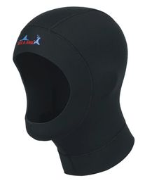 Chapeau de plongée en néoprène professionnel, bonnet de natation en tissu uniex NCR, combinaisons résistantes au froid pour l'hiver, couvre-tête, casque de plongée 240127