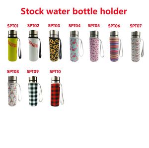 Porte-bouteille d'eau en néoprène, sac à manches isolé, pochette, couvercle de tasse pour 500ml, 10 couleurs, ZYY973